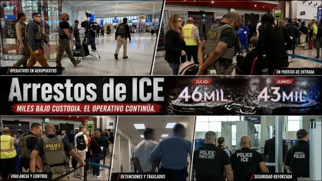 Imagen de ¿Vas por un familiar al aeropuerto? ICE arresta hasta 40 al día y el riesgo llega a acompañantes