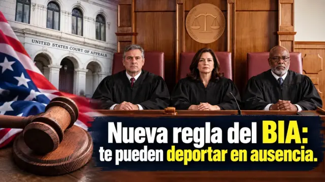 Imagen de Nueva regla del BIA: te pueden deportar en ausencia por una carta que nunca recibiste