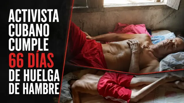 Imagen de 66 días sin comer: Guillermo del Sol al borde del colapso y el régimen sigue callado