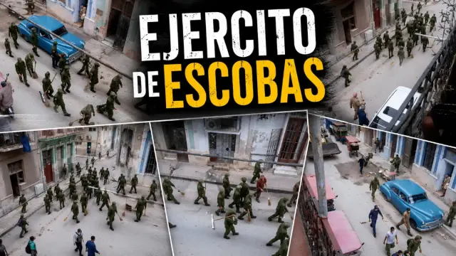 Imagen de Del fusil a la escoba: Cuba manda a los militares a barrer la basura y nace el burlado "Ejército de Escobas"