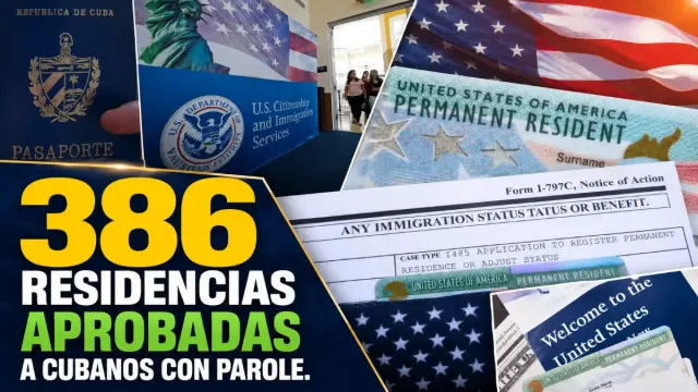 Imagen de 386 residencias aprobadas a cubanos con parole: qué significa el bloque MSC2490